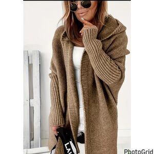 Cozy Knit Hooded Sweater NWOT